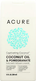 Acure: Captivating Coconut Body Wash Coconut Oil & Pomegranate, 12 Fl Oz