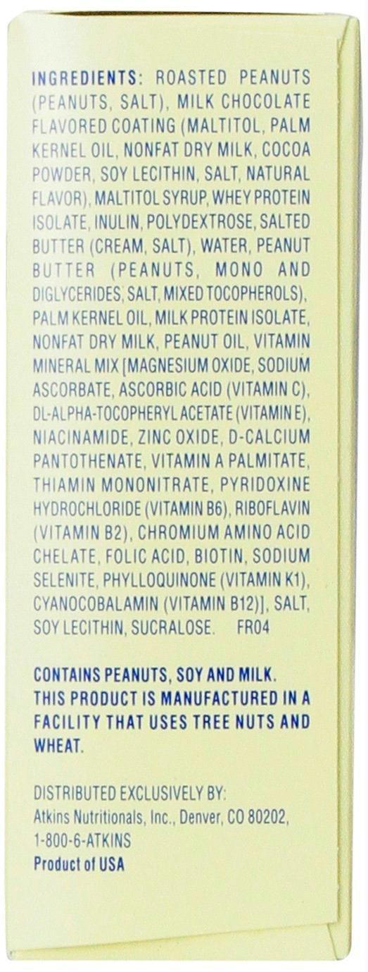 Atkins: Snack Bar Caramel Chocolate Nut Roll (5x1.6oz Bars), 8 Oz