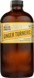 Brew Dr Kombucha: Kombucha Ginger Turmeric, 32 Fl Oz