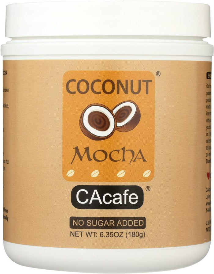 Cacafe: Mocha Coconut No Sugar Added, 6.35 Oz
