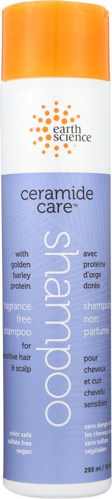 Earth Science: Shampoo Ceramide Fragrance Free, 10 Fo