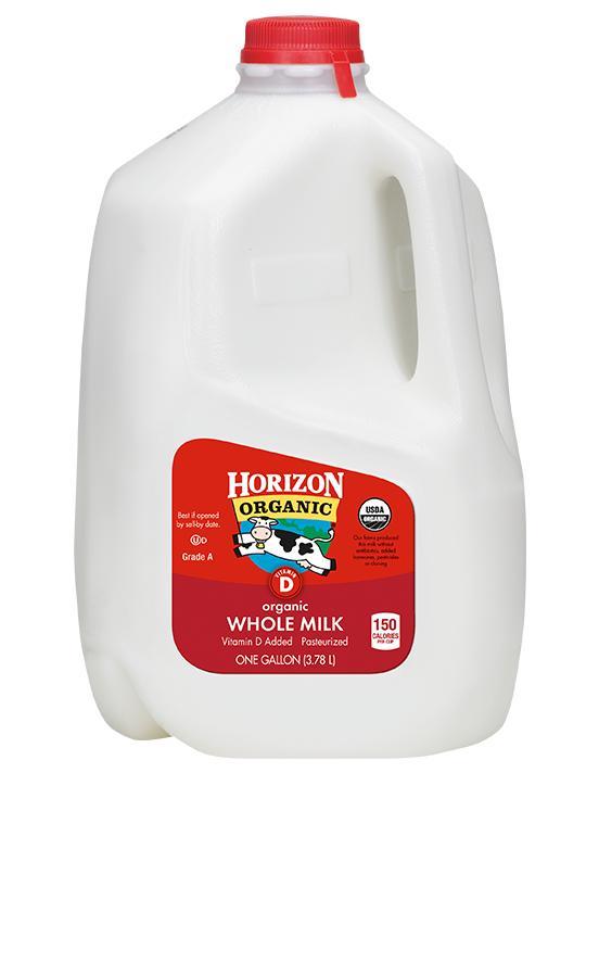 Horizon: Milk Whole Organic, 128 Oz