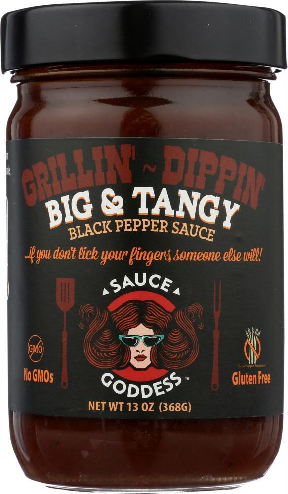 Sauce Goddess: Sauce Tangy Black Pepper, 14 Oz